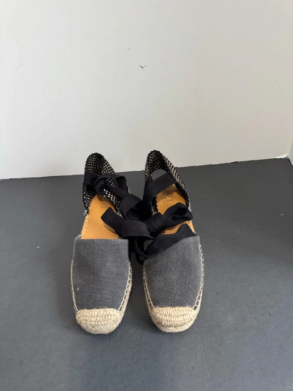 Franco Sarto Canvas Espadrille Lace-Up tiesSize 6M